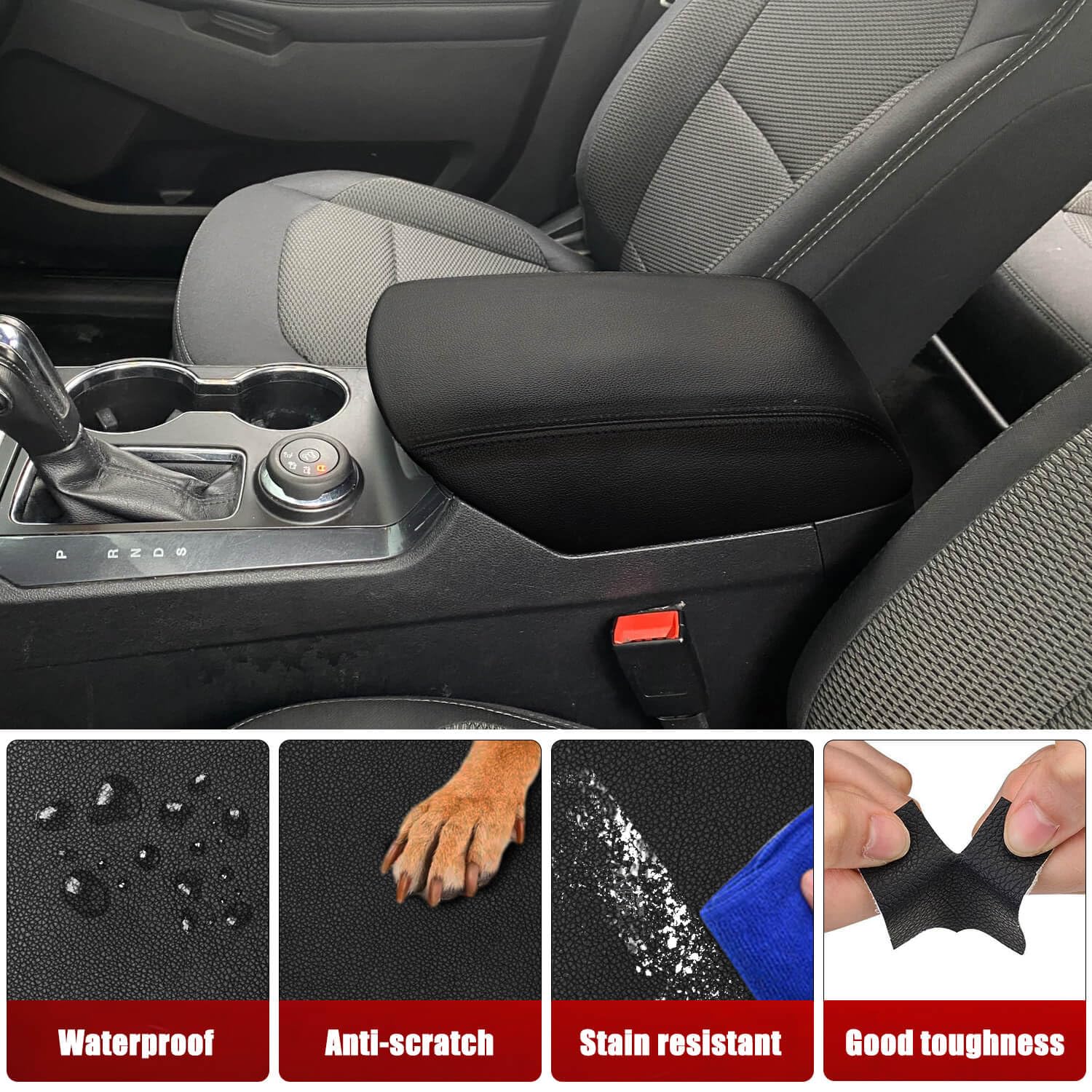 KBH armrest cover installation shows snug fit and lasting durability.