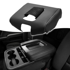 KBH Auto center-console armrest cover replacement front view shows premium vinyl durability