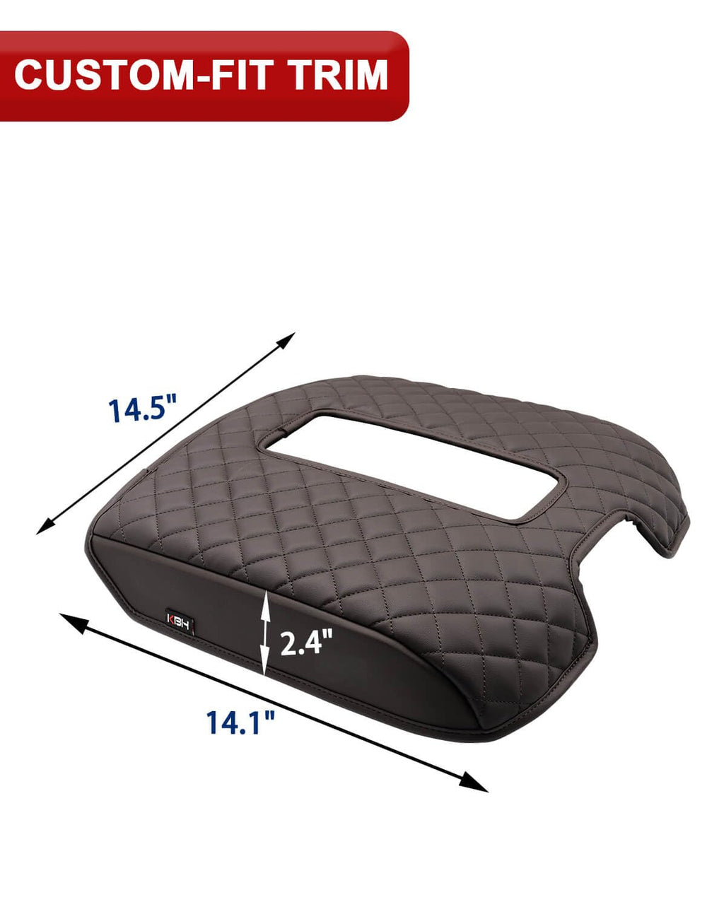 KBH armrest protector with elastic bands stays in place during driving