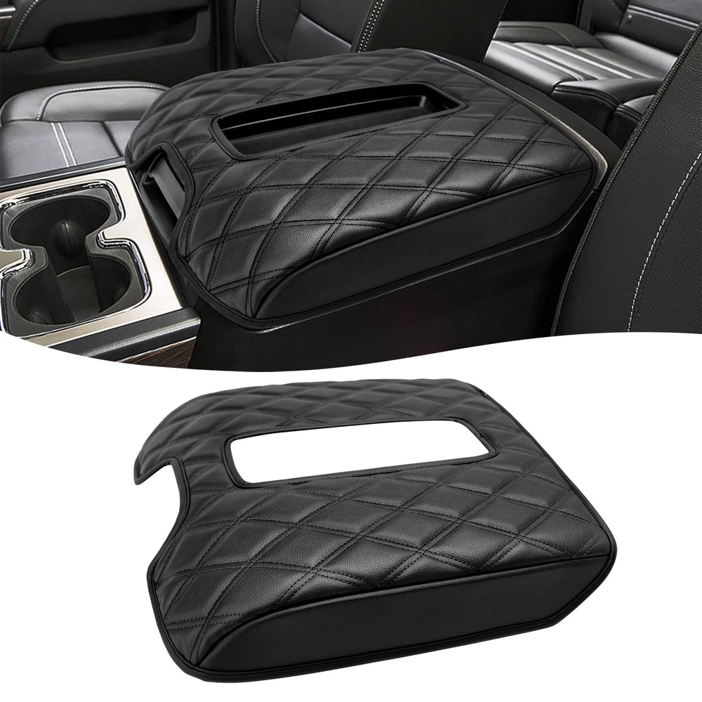 KBH Center Console Armrest Cover shown in front view for Silverado protection.