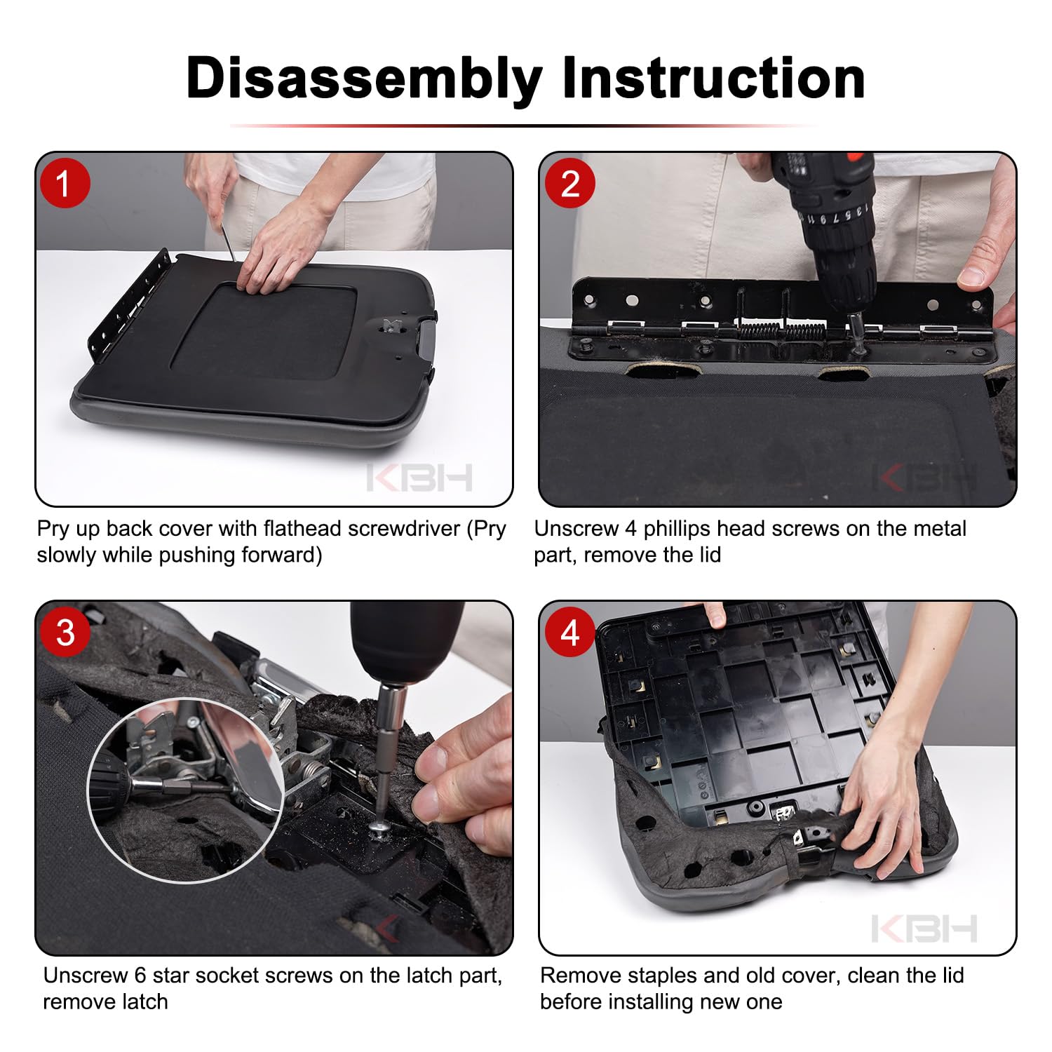 KBH package contents: one armrest cover for Ram interior.