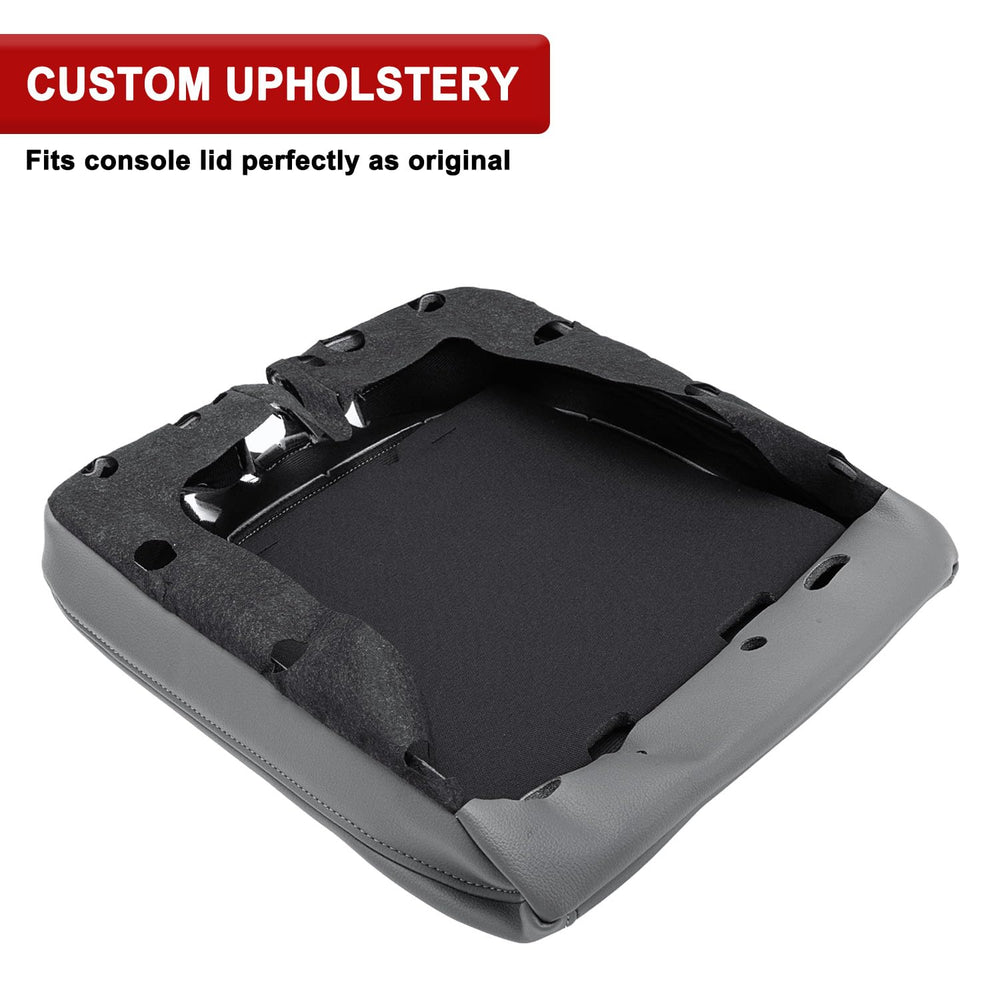 KBH center console armrest cover premium vinyl padding for comfort.