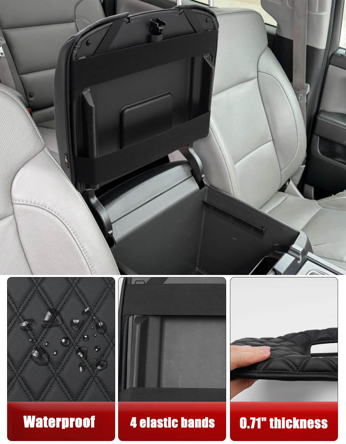 KBH protects the center console lid from spills and scratches.