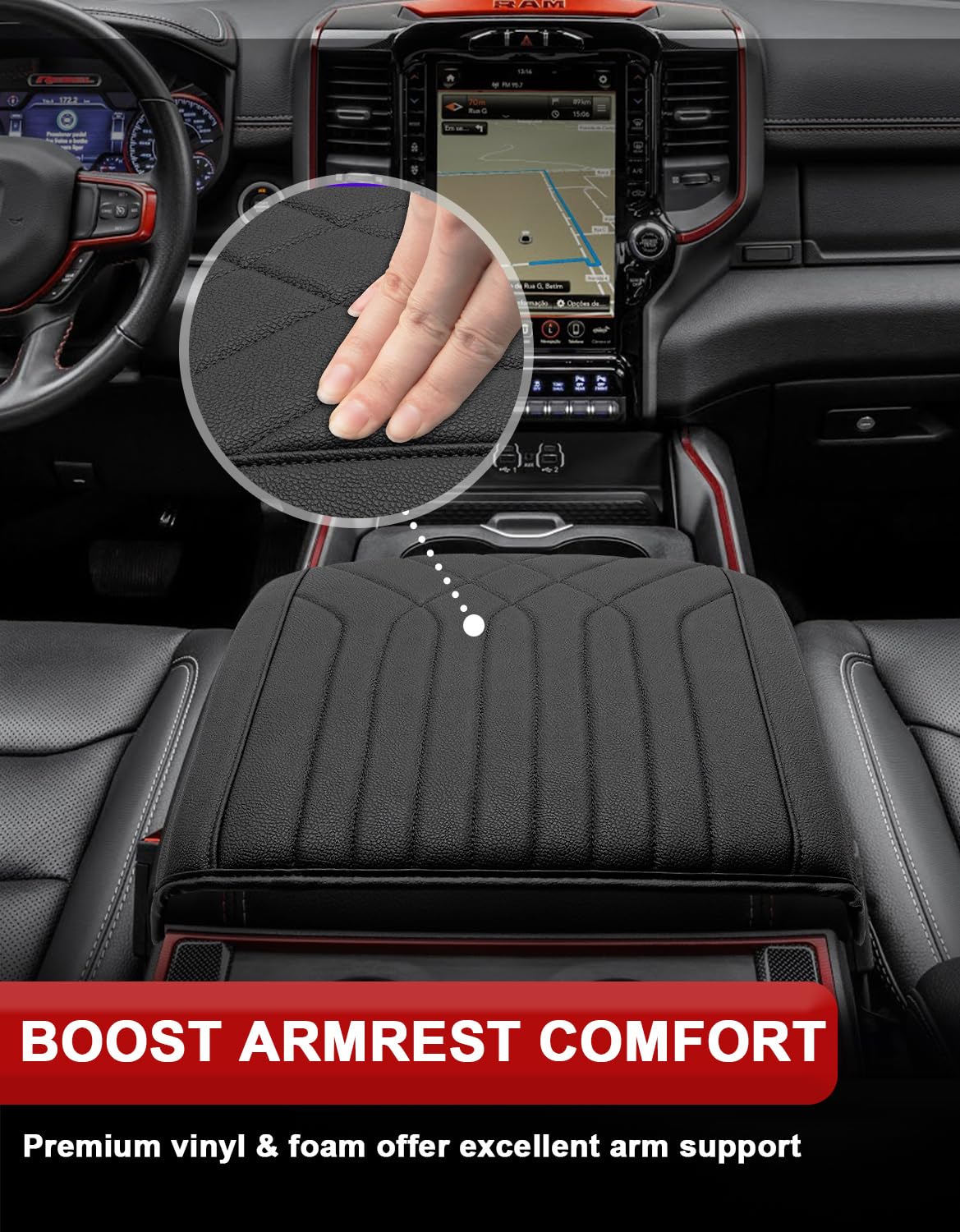 Waterproof KBH armrest surface cleans easily after spills