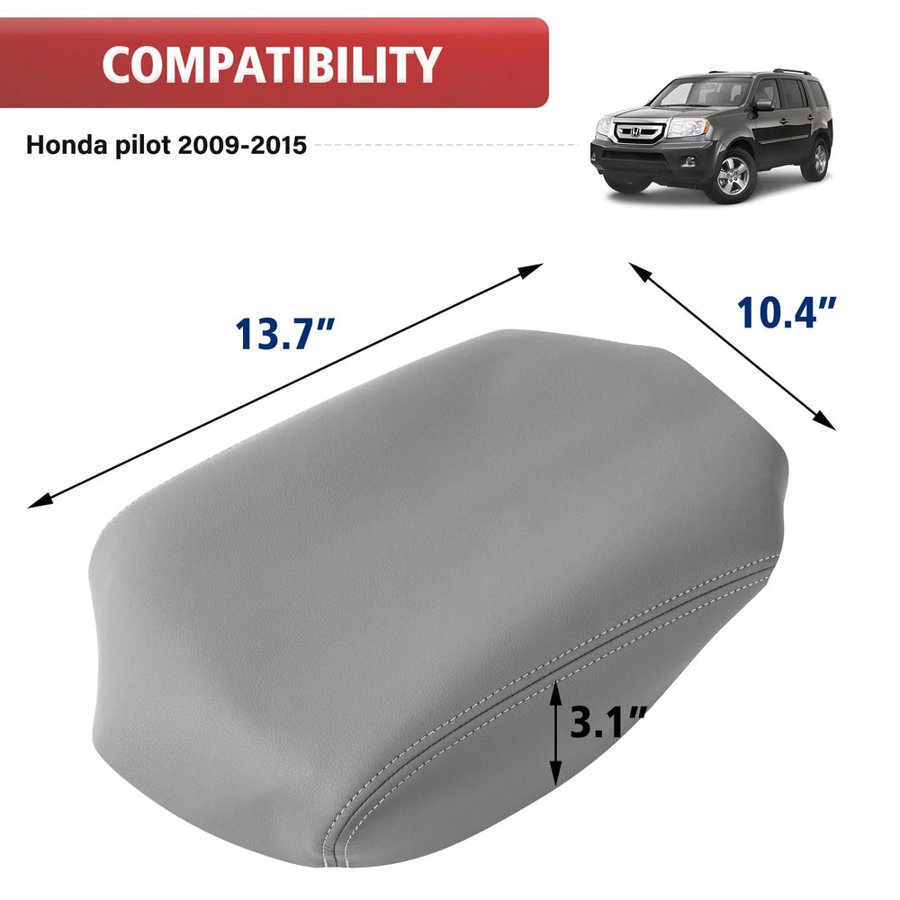 Double stitched KBH console cover emphasizes durability on the lid