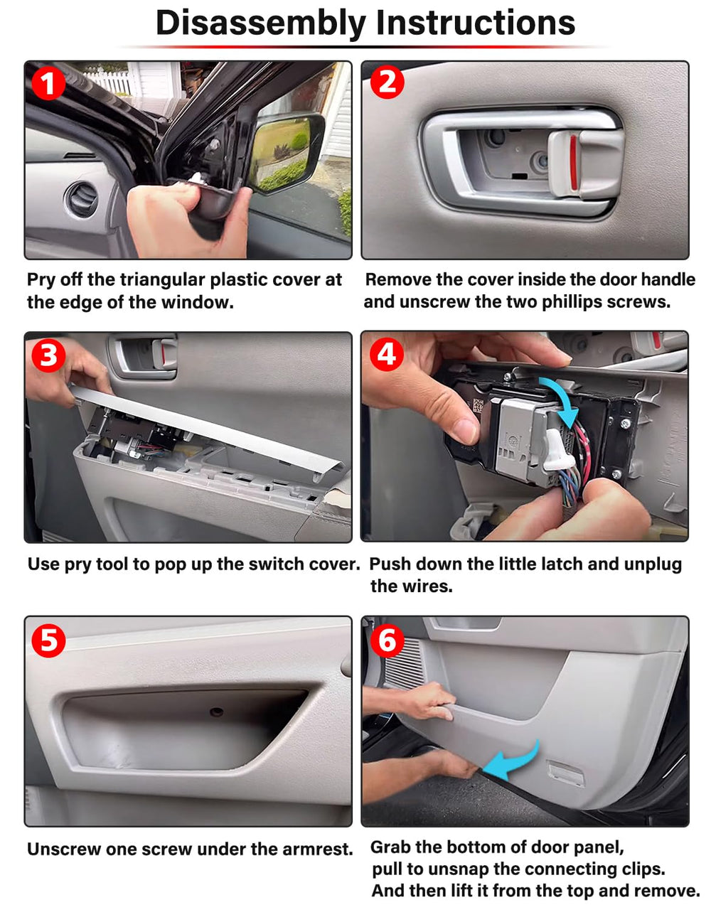 KBH vinyl leather trim armrest delivers luxurious look and protection.