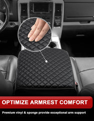 KBH easy install armrest cover secured with elastic bands
