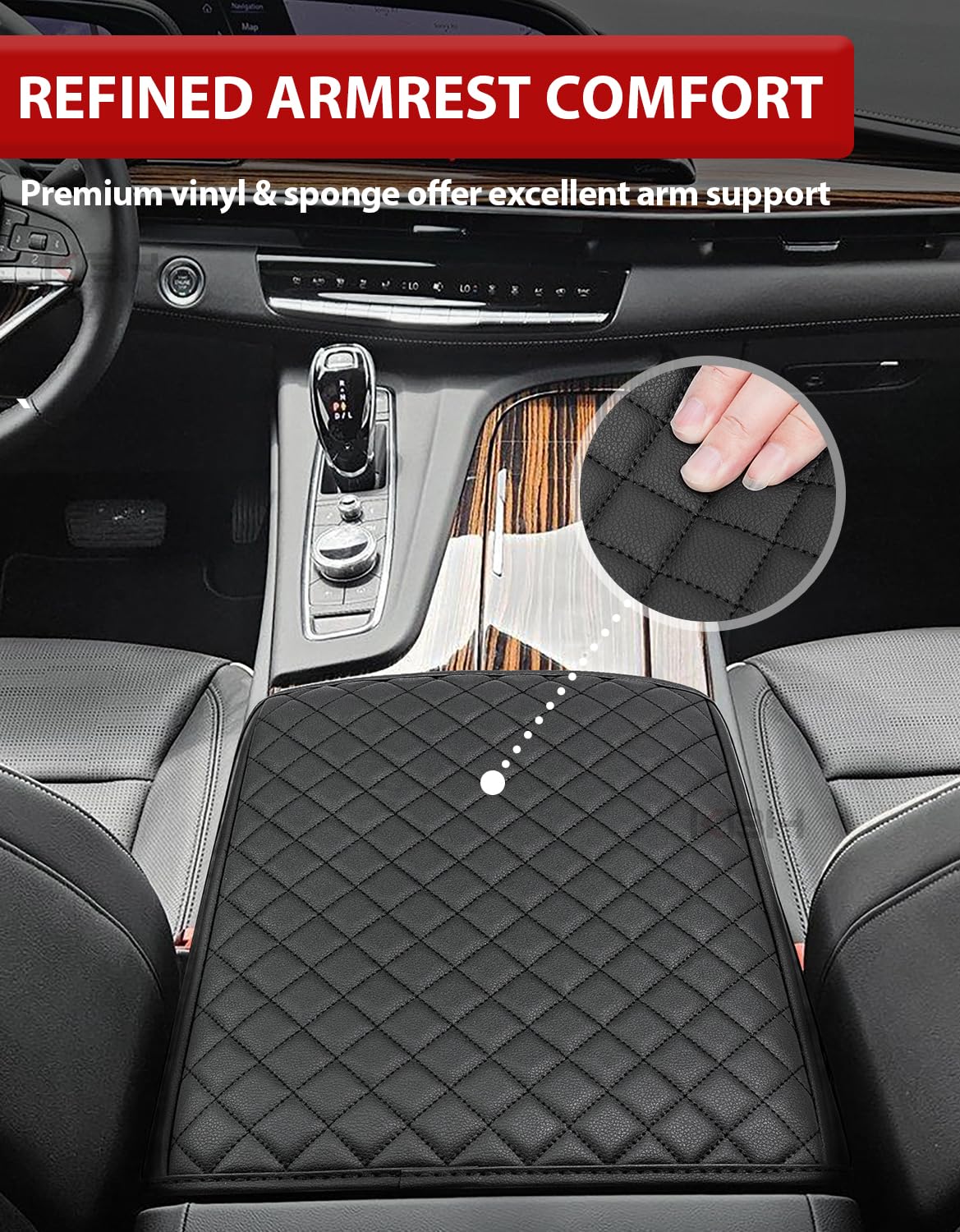 KBH easy-install design slides over the console lid in minutes.