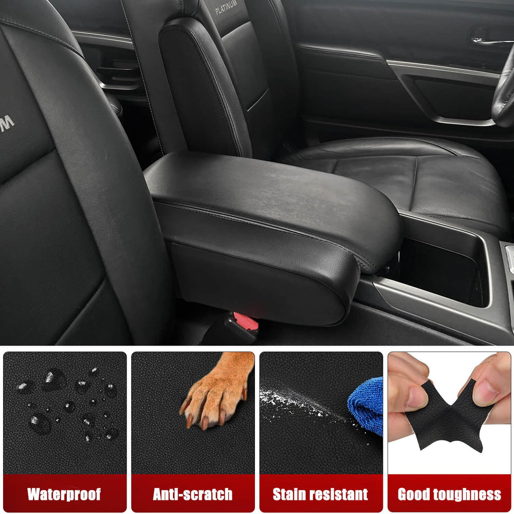 KBH Nissan Titan/Armada armrest cover easy tool-free installation.