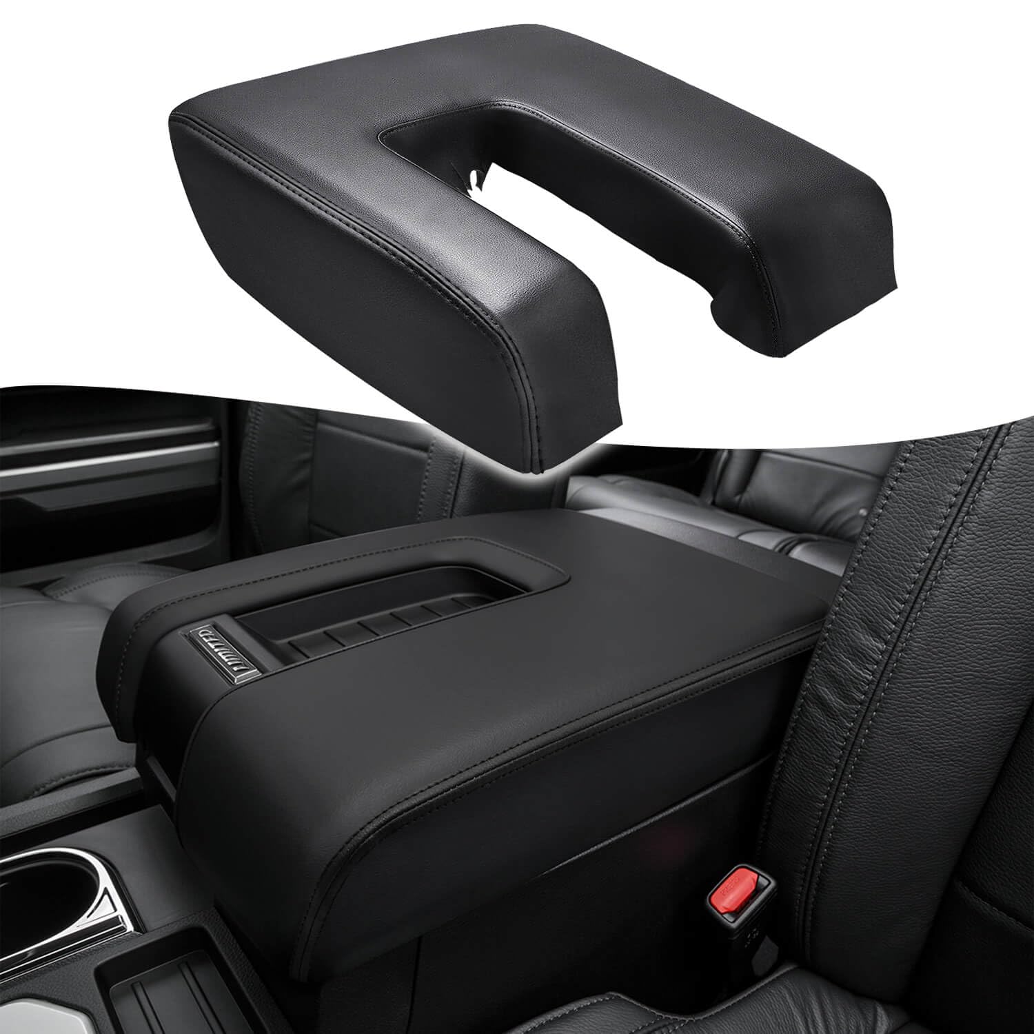 KBH Toyota Tundra console cover front view with custom fit protection