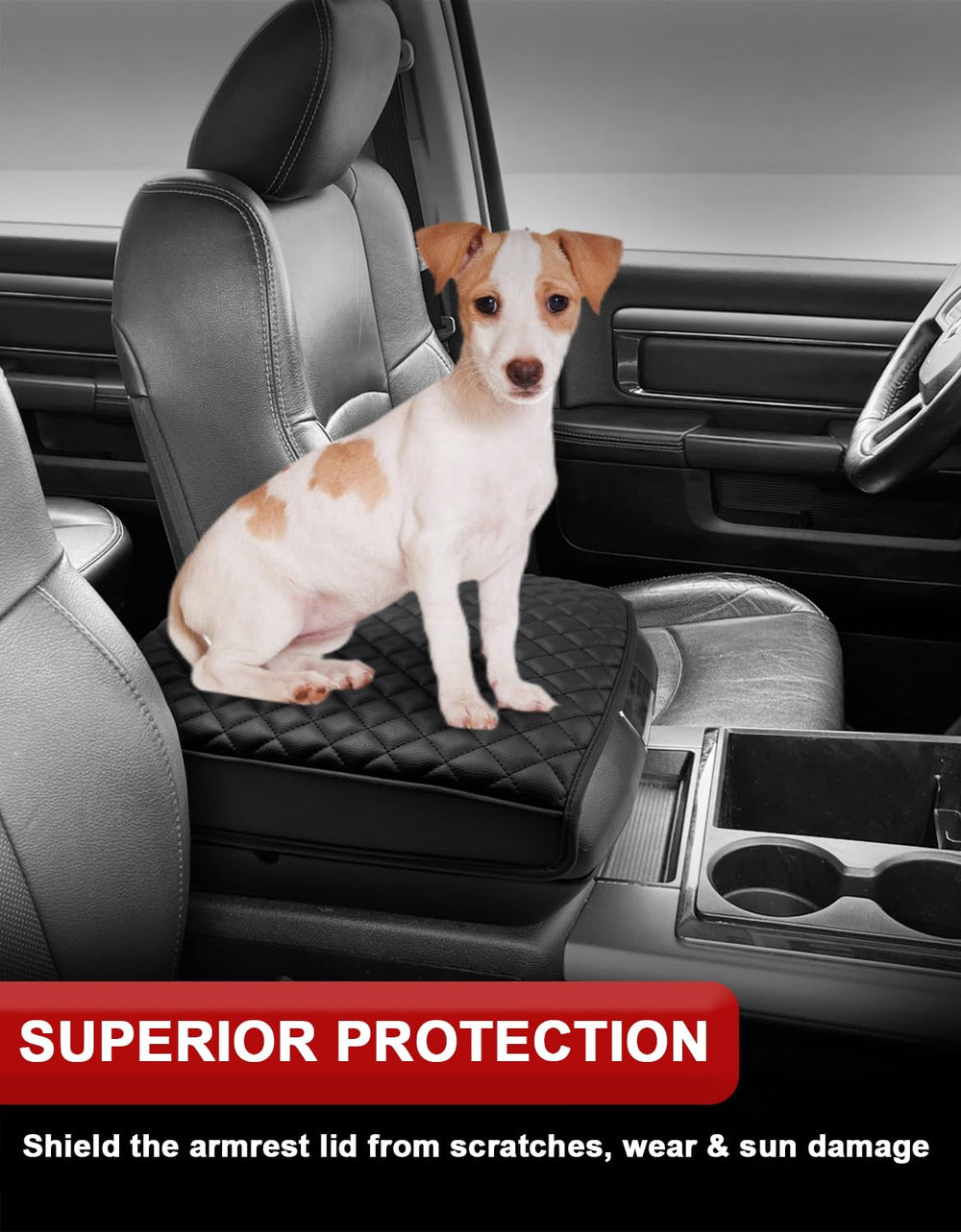 KBH vinyl leather armrest cover for Ram interior comfort