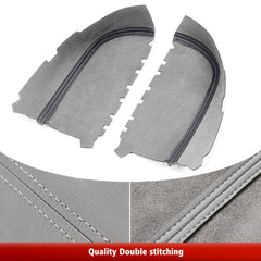 KBH vinyl leather front armrest skin in gray for Honda Pilot offers durable, wipe-clean surface.