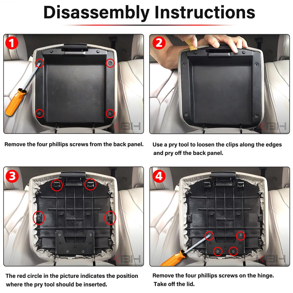 Waterproof vinyl surface of KBH console cover is easy to wipe clean