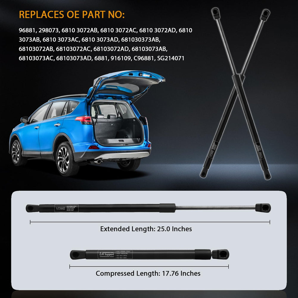 Kbkyawy rear hatch lift support delivers 690N force for controlled opening