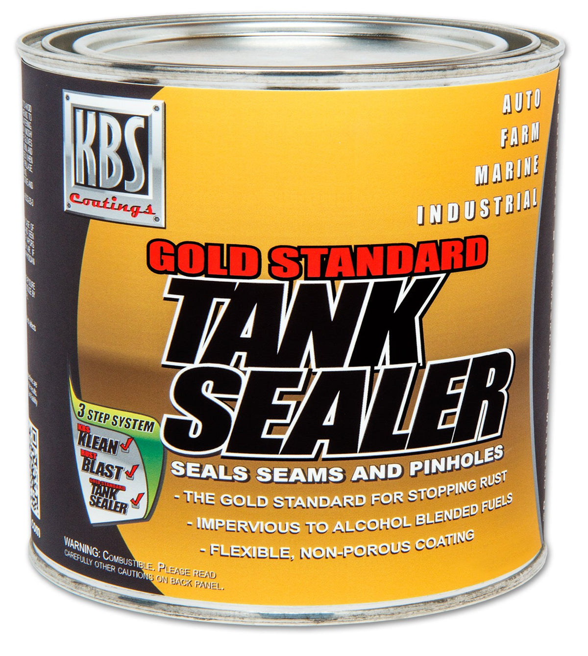 KBS Coatings 5200 Gold Standard Tank Sealer bottle with durable gas tank protection