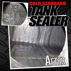 KBS Coatings 5200 Gold Standard Tank Sealer label with usage notes and origin