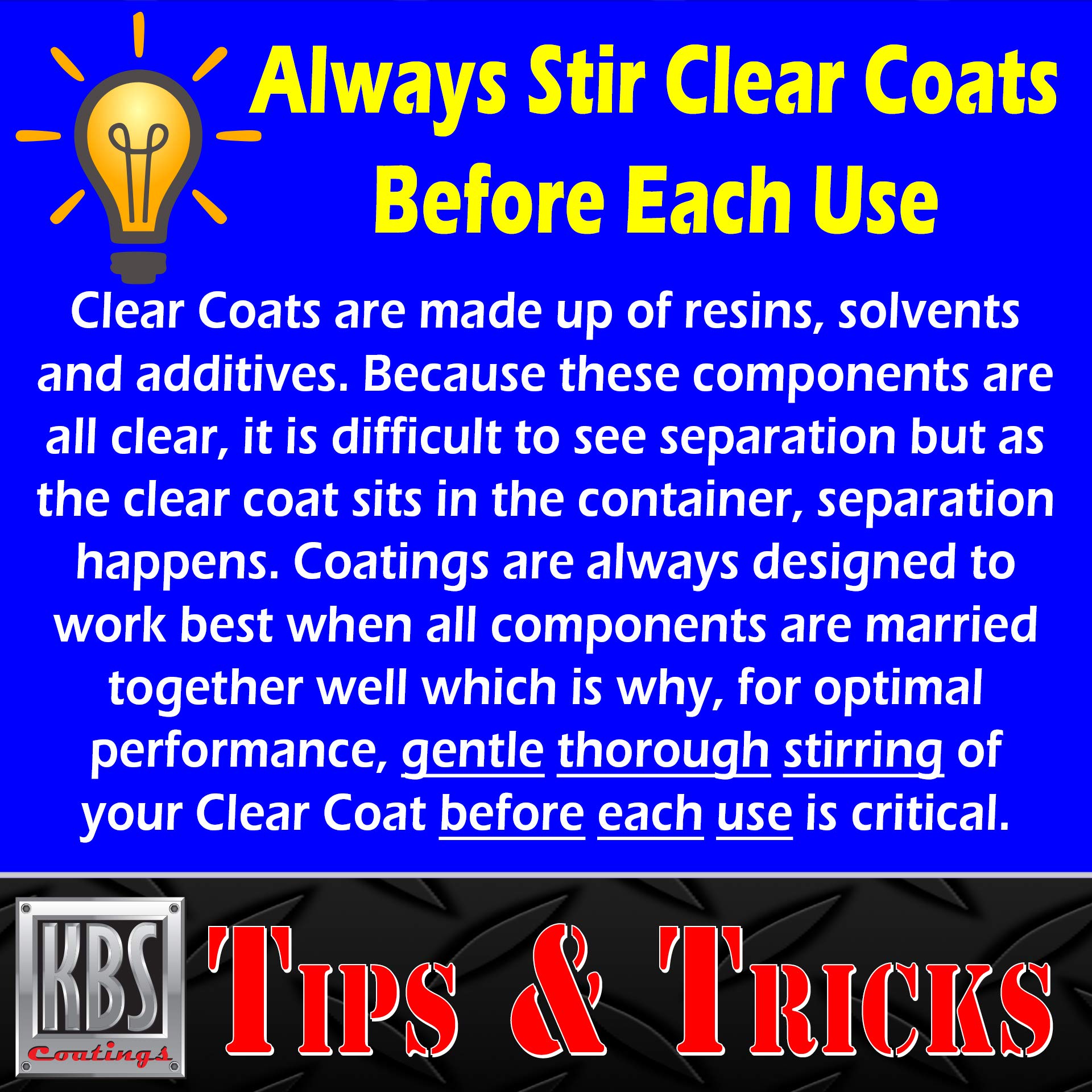 KBS Coatings DiamondFinish seals plastic surfaces with moisture and UV protection.