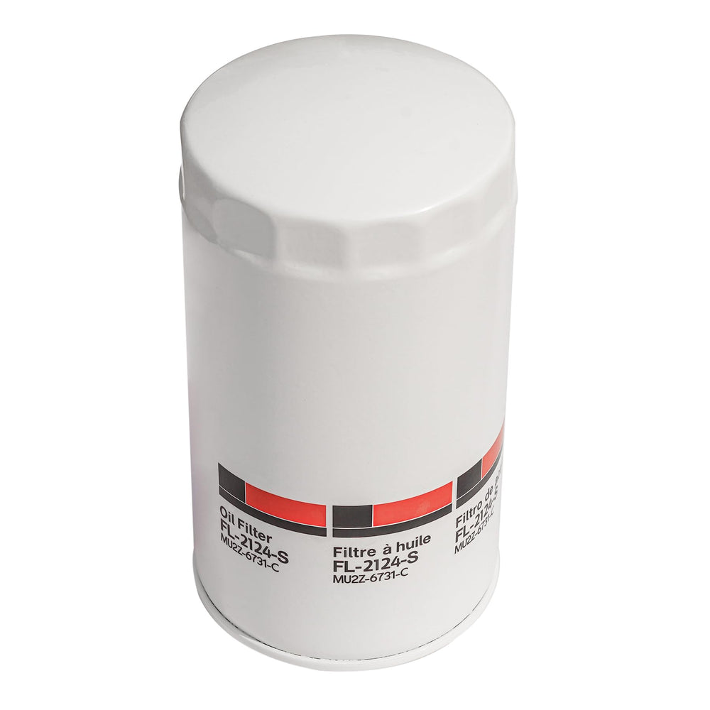 KCGLOBAL FL2124S oil filter front view showing design for easy installation