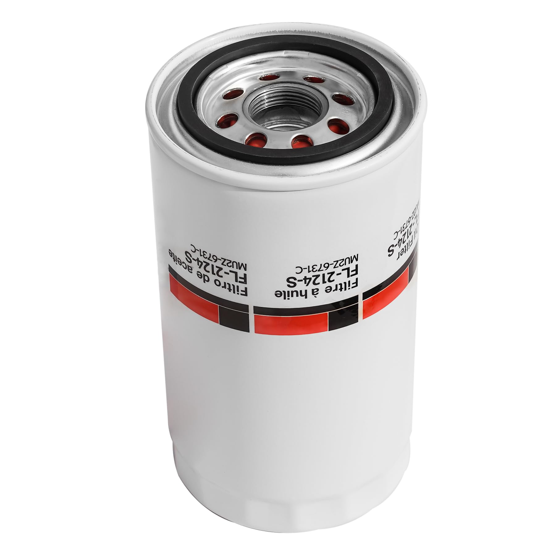 KCGLOBAL FL2124S oil filter side profile illustrating compact fit