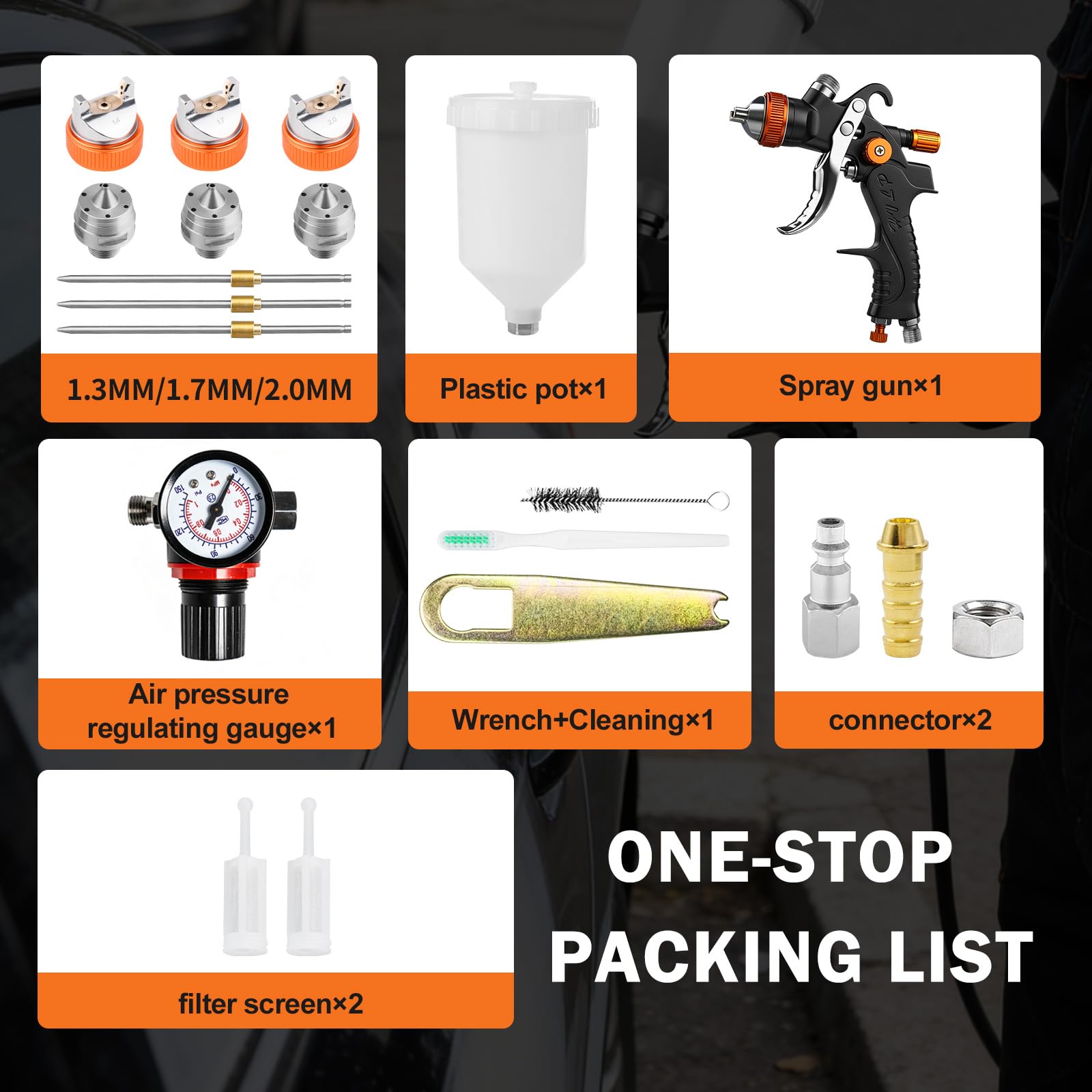 Complete KCNKCN kit with gauge and tools for ready use