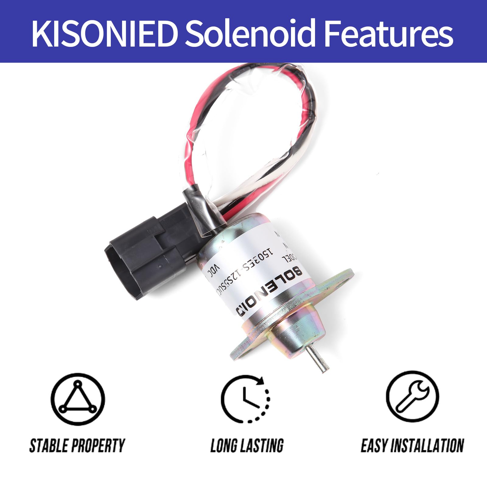KD KISONIED 12VDC direct replacement solenoid; easy-install.