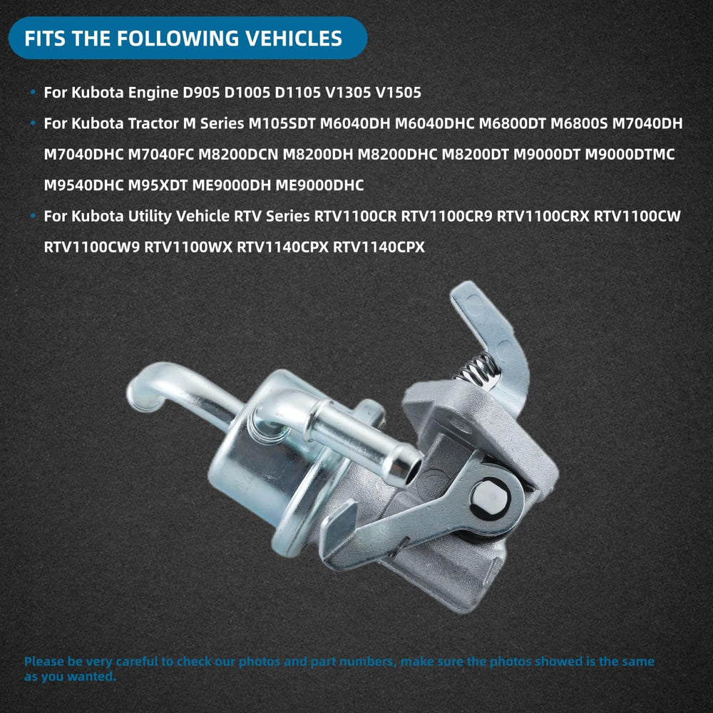 KD KISONIED fuel lift pump for Kubota D1005 ensures smooth operation under load.