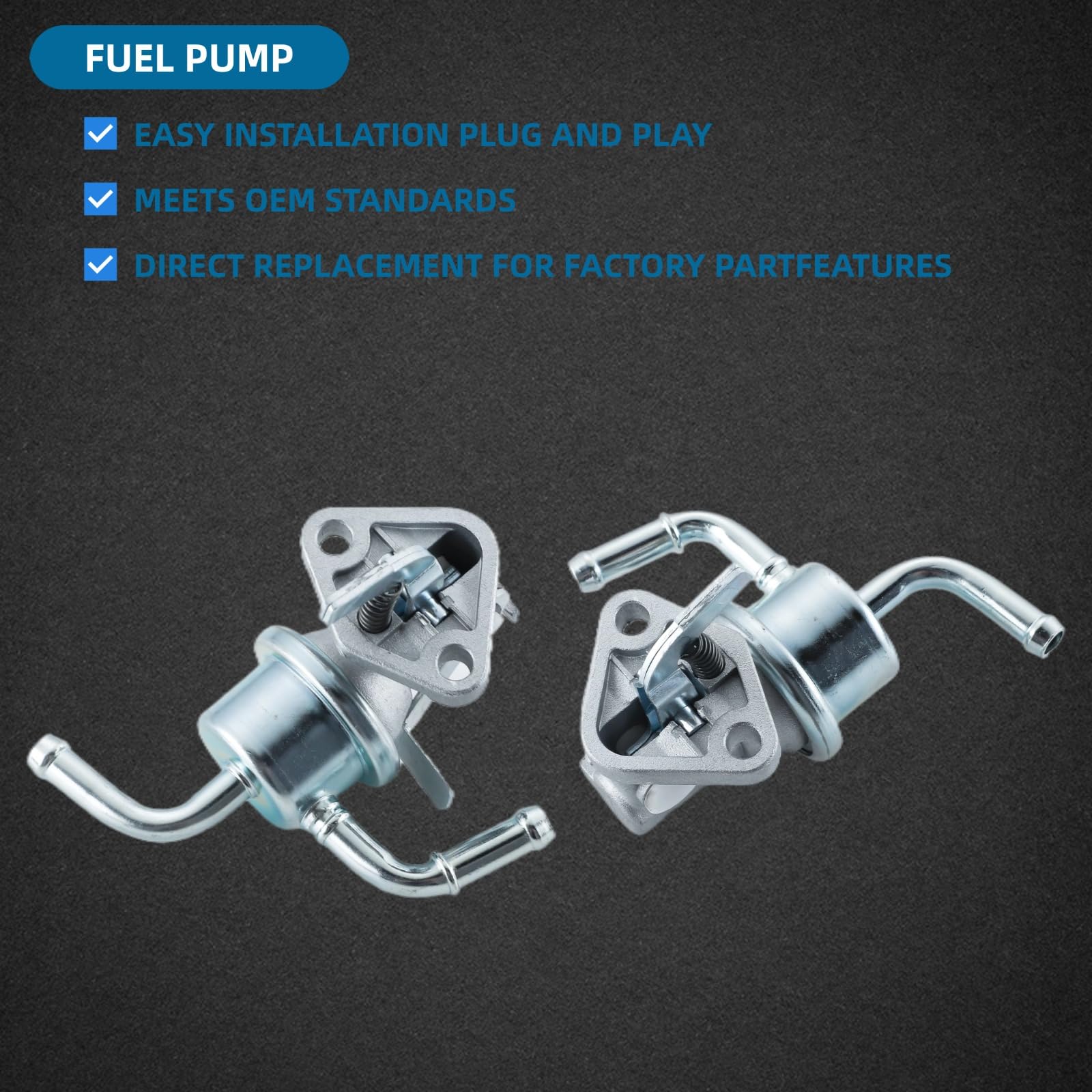 KD KISONIED fuel lift pump for Kubota M-series tractors guarantees easy direct replacement.