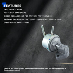 KD KISONIED Kawasaki FD611V fuel pump detail highlighting sturdy connections for reliability.