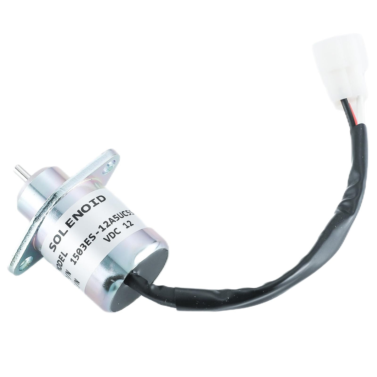 KD KISONIED fuel shut off solenoid 17454-60010 front view, reliable engine cutoff