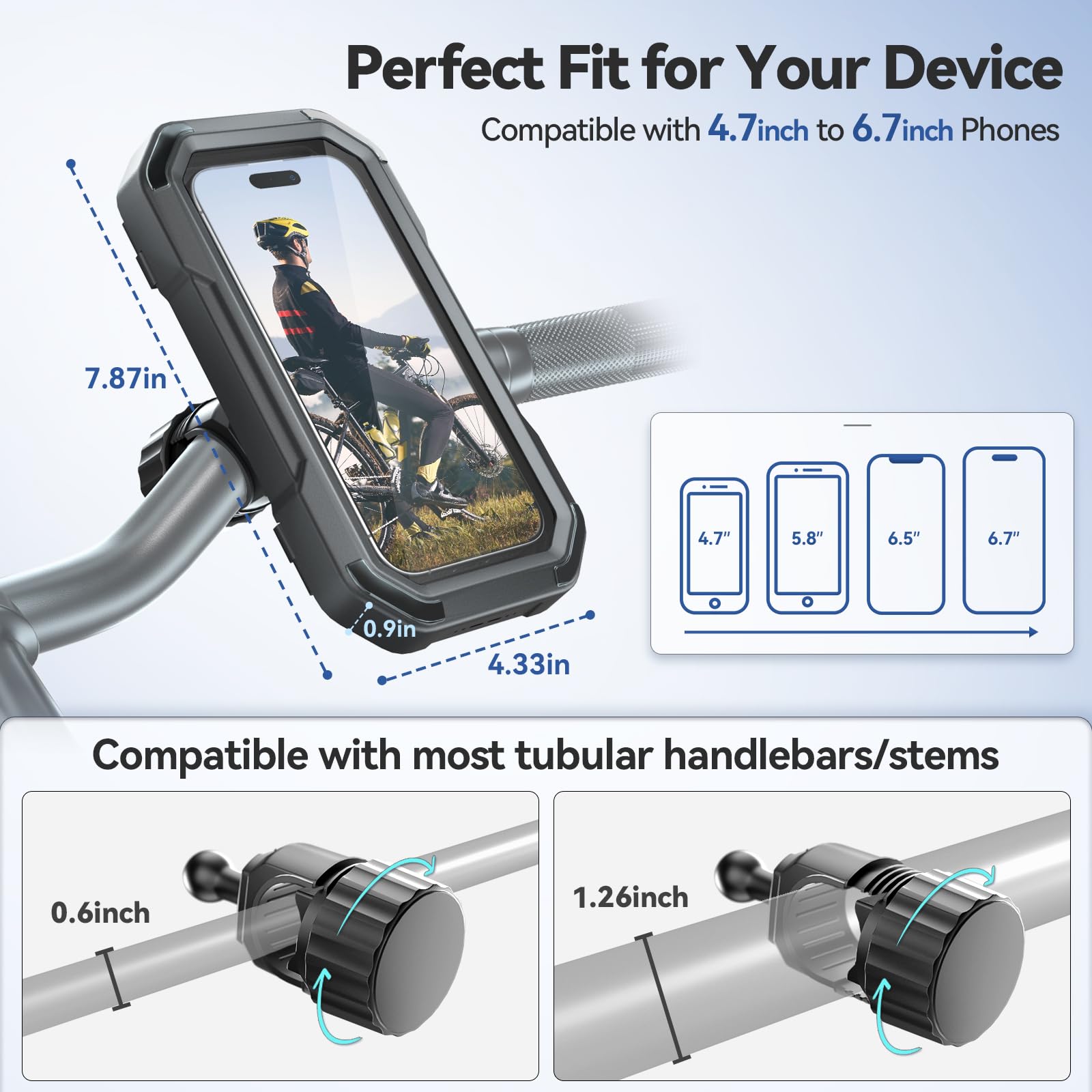KDD touchscreen membrane keeps screen responsive without removing the device.