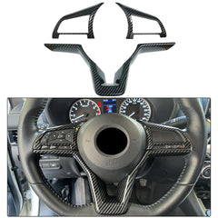 KEALAS carbon fiber steering wheel cover adds sporty style and scratch protection to Nissan Altima.