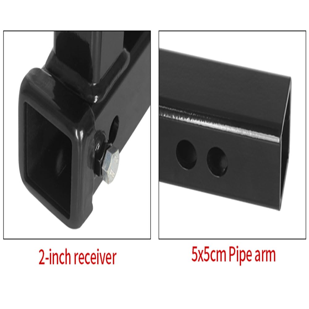 Keazet 2-in hitch extension towing setup enables trailers and accessories safely.