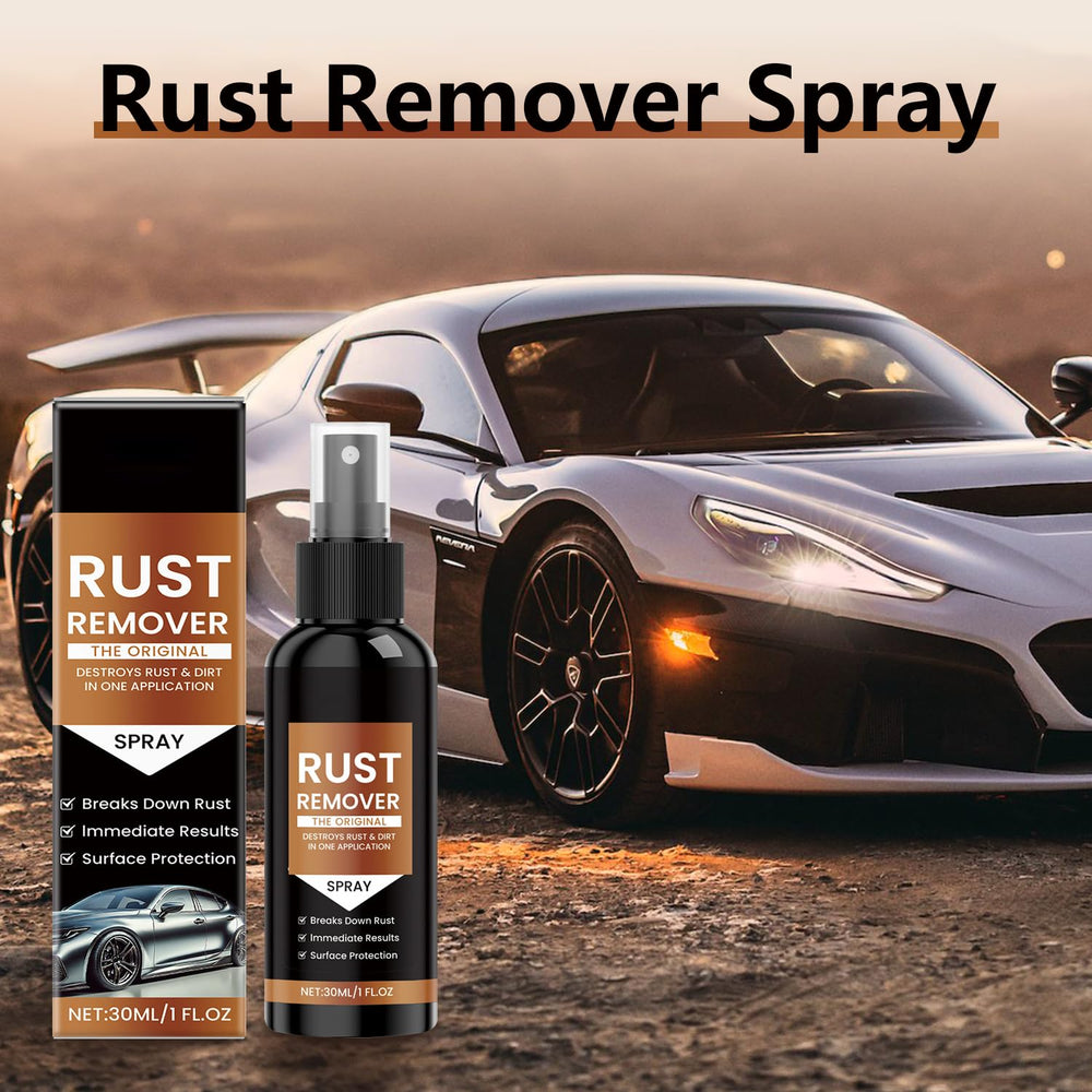 Easy spray and wipe action demonstrates quick cleanup with KEBEGE Nexa rust remover