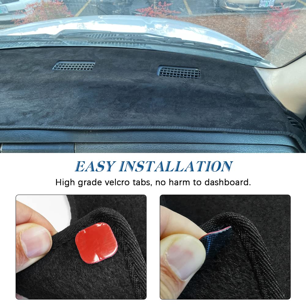 KEDAKEJI dash cover durable fabric material enhances dashboard durability