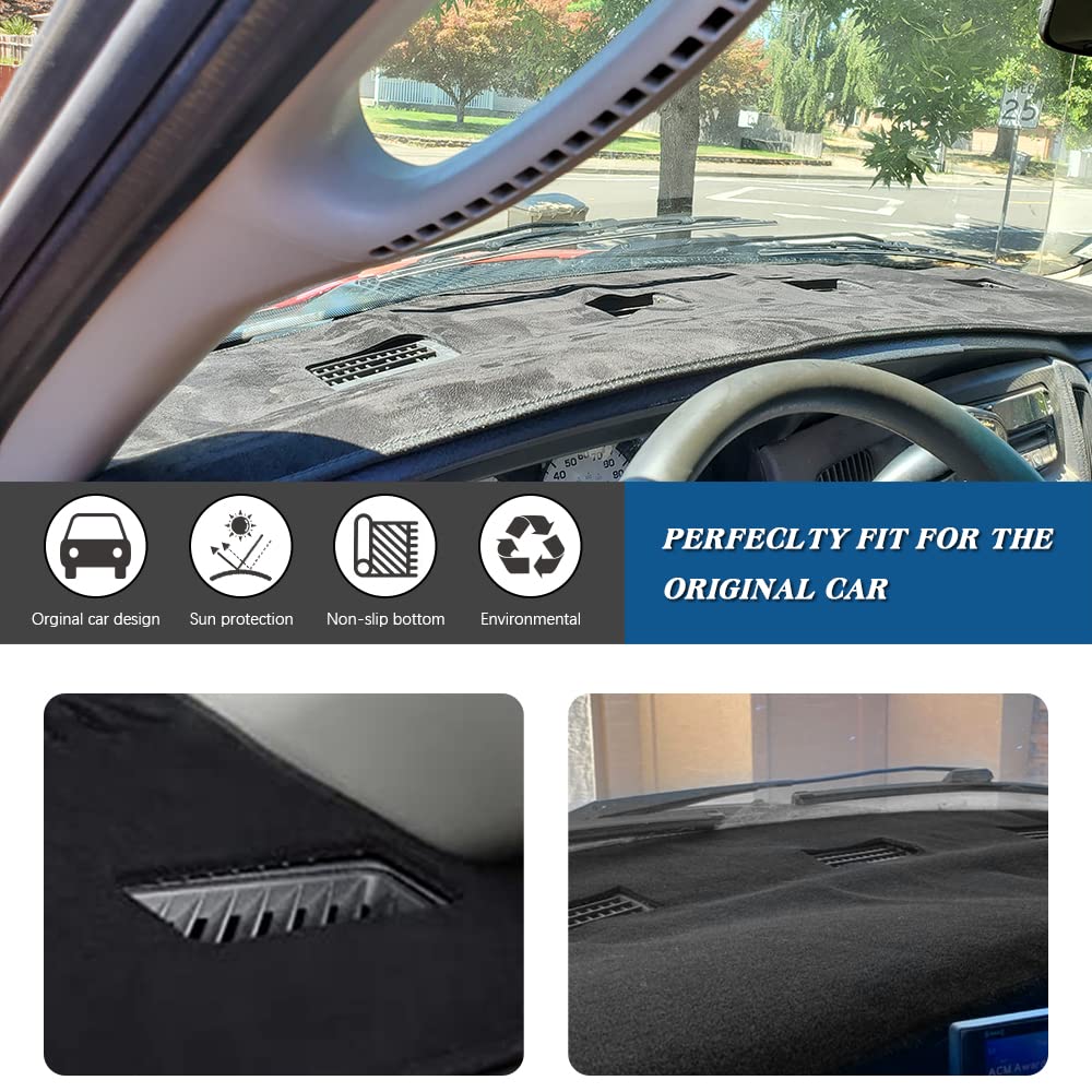 KEDAKEJI dash cover installation view showing easy setup on Ram dashboard
