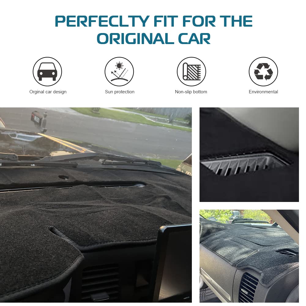 KEDAKEJI dash cover for GMC Yukon decreases glare and protects the dash