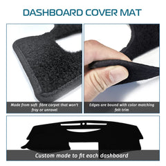 KEDAKEJI dash cover for Toyota Camry 2009 enhances interior aesthetics and heat control