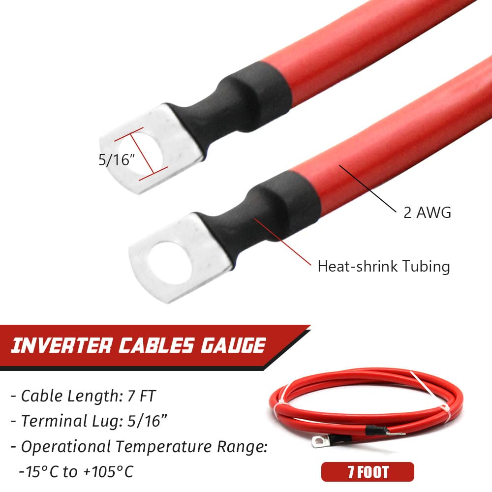KEDAKEJI oxygen-free copper 2AWG wiring delivers high conductivity