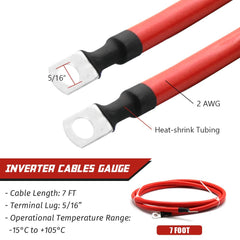 KEDAKEJI oxygen-free copper 2AWG wiring delivers high conductivity