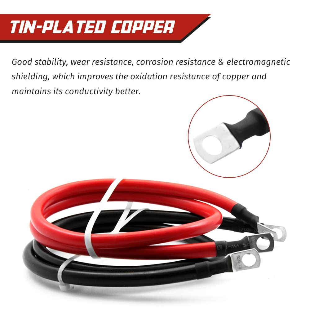 KEDAKEJI pure copper cable with tin-plated terminals for corrosion resistance.