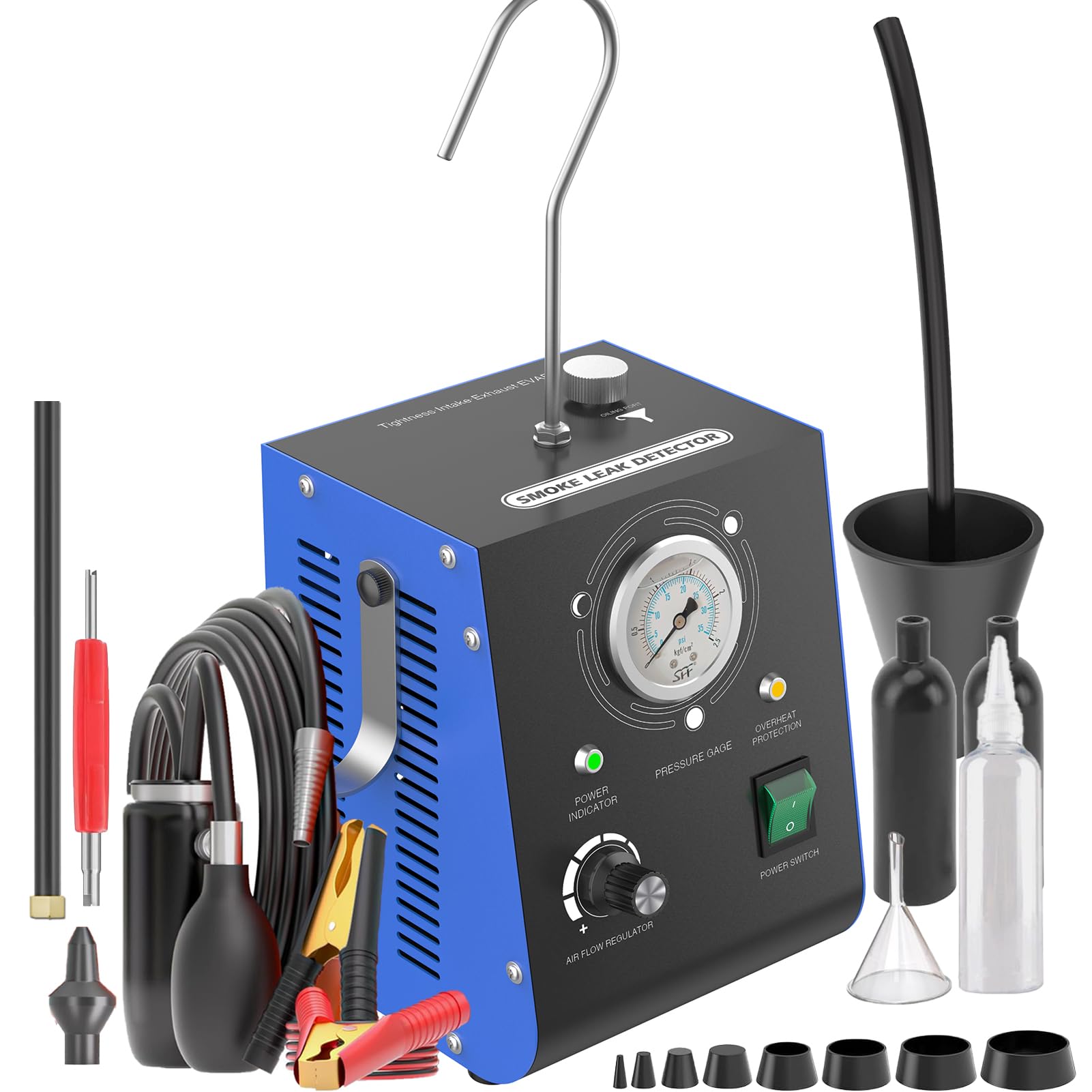 Kedite automotive smoke machine front view for compact storage.