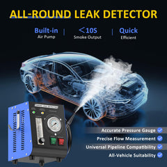 Kedite smoke machine powered by 12V battery enabling on-site testing