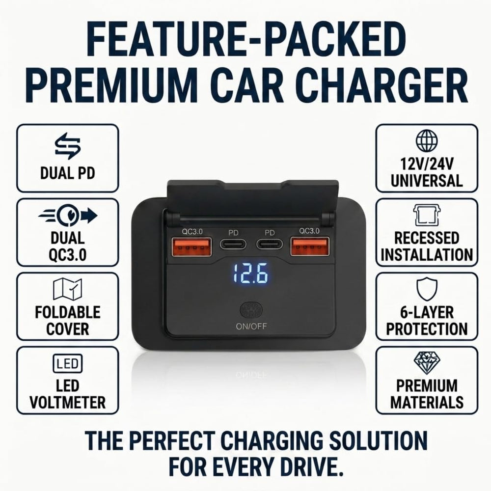 Keedin 12V design with wiring for quick, reliable vehicle charging