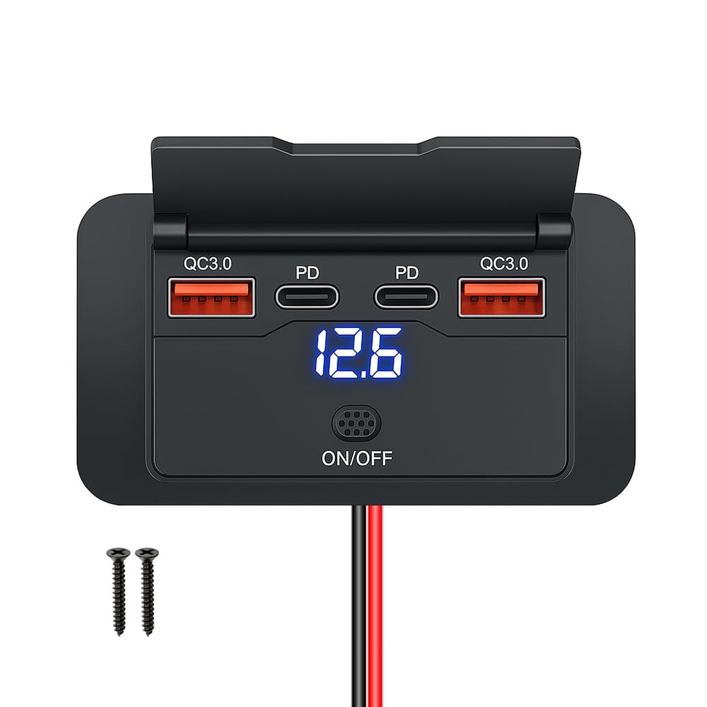 Keedin 96W panel outlet with four ports for fast charging on the go