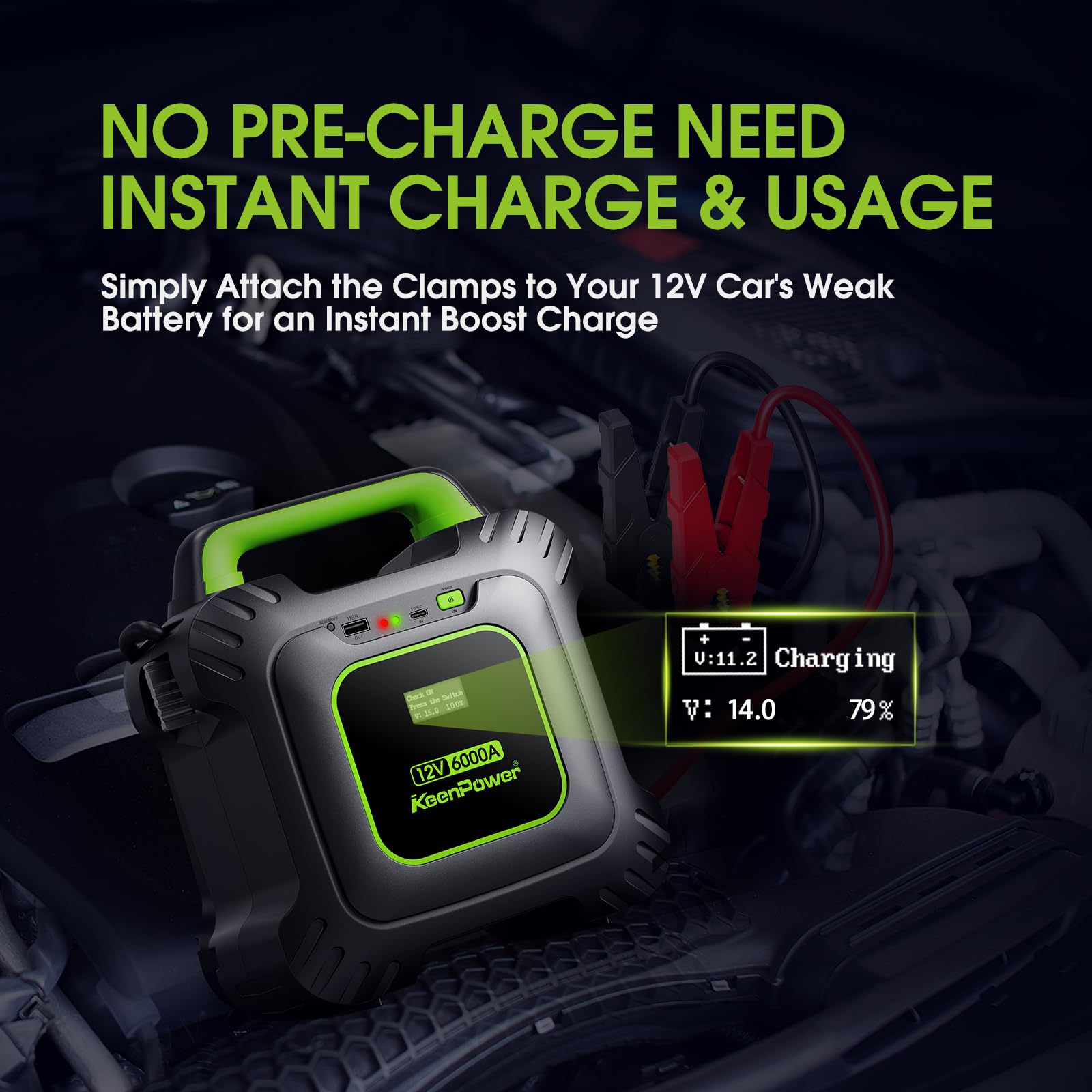 KeenPower 6000A provides instant 12V boost for vehicles