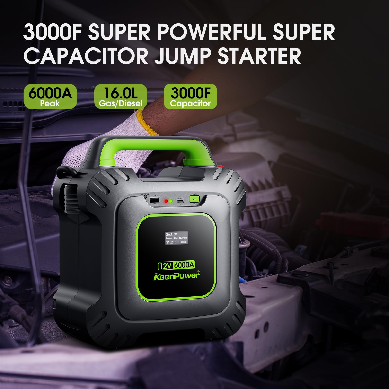 KeenPower 6000A operates reliably in extreme temperatures