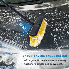 KeFanta 45-degree-angle head enables efficient scrubbing of vehicle surfaces