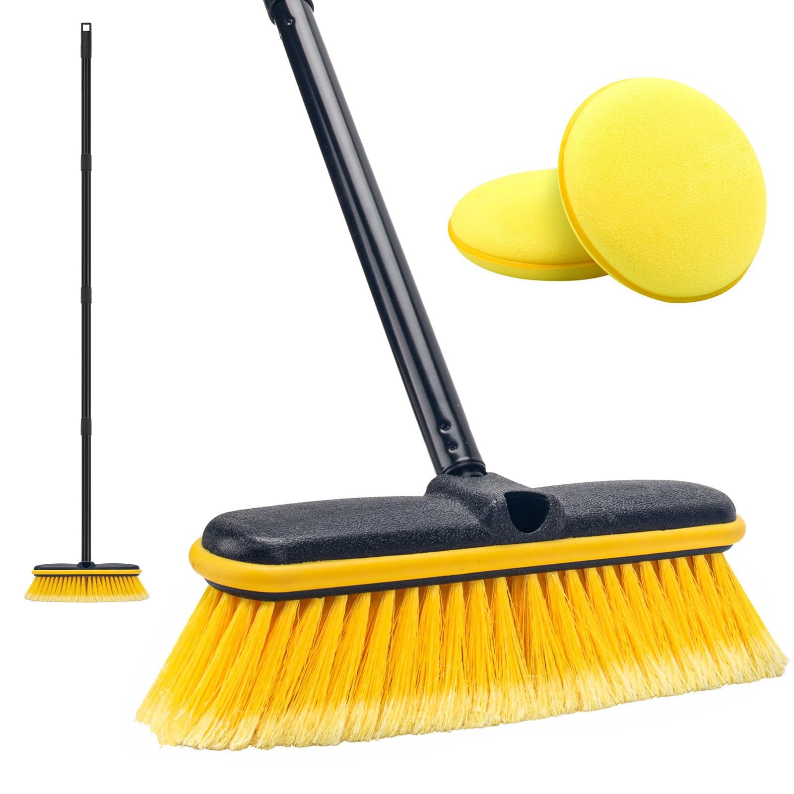 KeFanta car wash brush with long handle for easy reach-clean vehicle washing