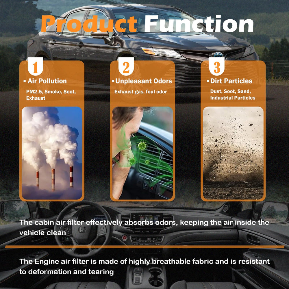 Kefly dual-filter set ready for installation on a vehicle
