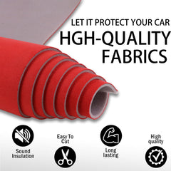 Kefly foam-backed headliner close-up showing durable backing.